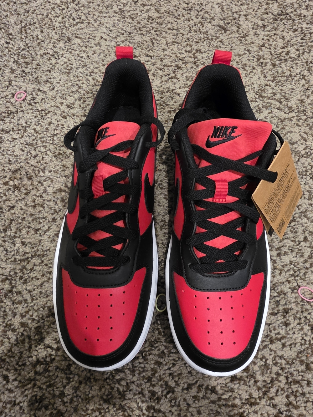 Nike Court Borough Low Recraft gradeNike in Red and Black Size 7y Or 8.5 W